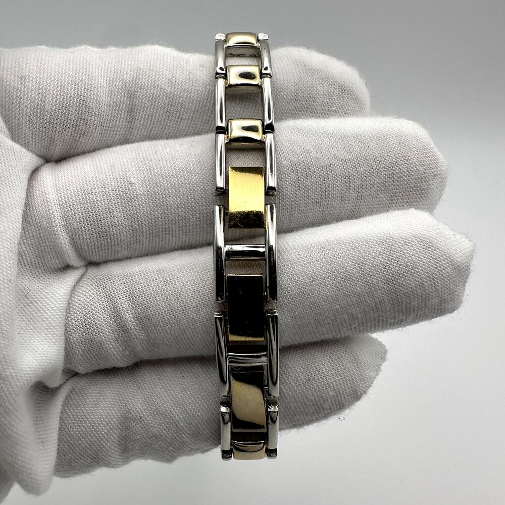 Clique Two-Tone Rectangular Quartz Watch - Picture 3 of 9